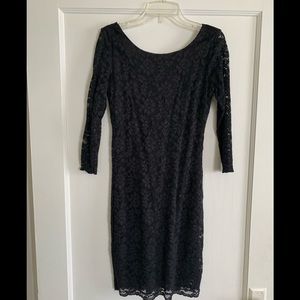 Black lace dress